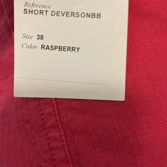 Isabel Marant Deversonbb High Waist Linen Blend Shorts NWT Raspberry - Picture 12 of 13